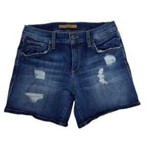 Joe’s Jeans Slouchy Distressed Denim Shorts Gerri Wash Size 25